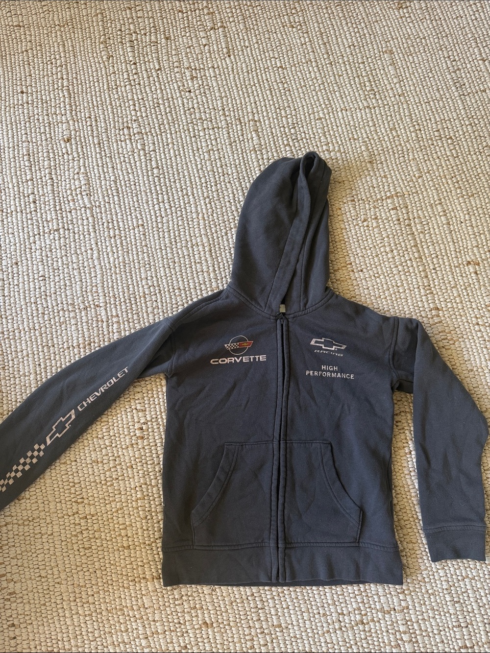Abercrombie & Fitch Dark Navy Corvette Zip Hoodie